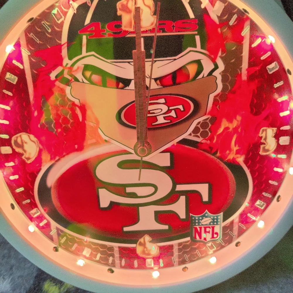 49ers led clock